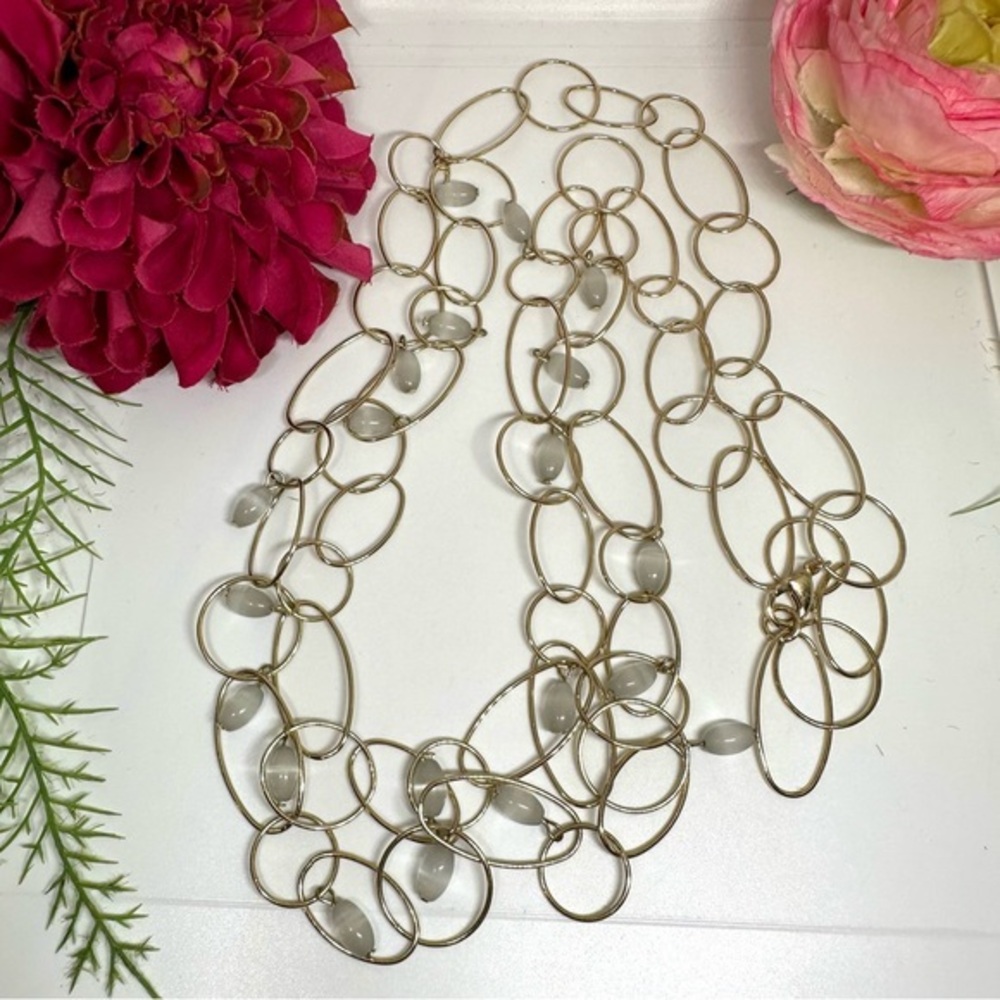 NEW⚜️Glass Beaded Long Chain Necklace